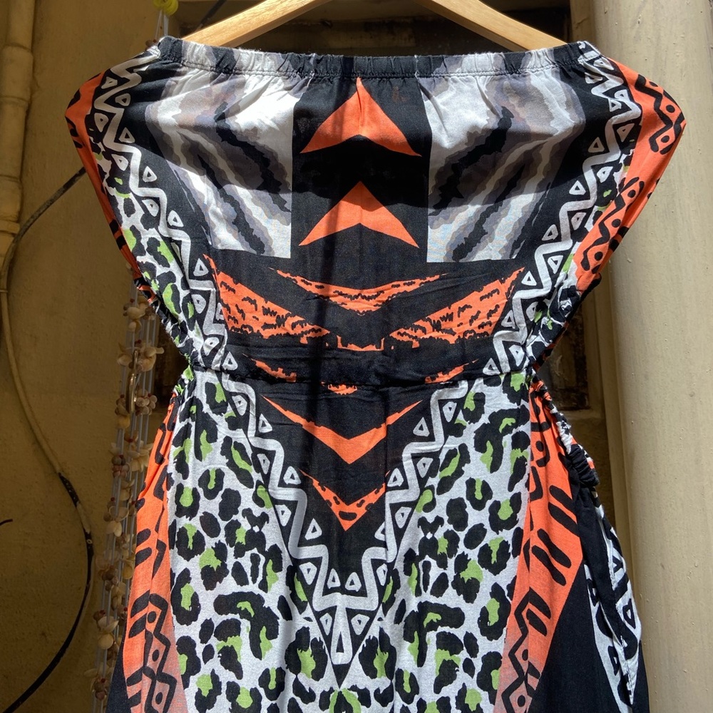 🛍️ Boho Side Cut Long Dress. Size - S - Picture 4 of 16